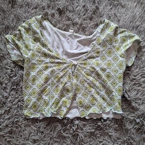 Green Cropped T